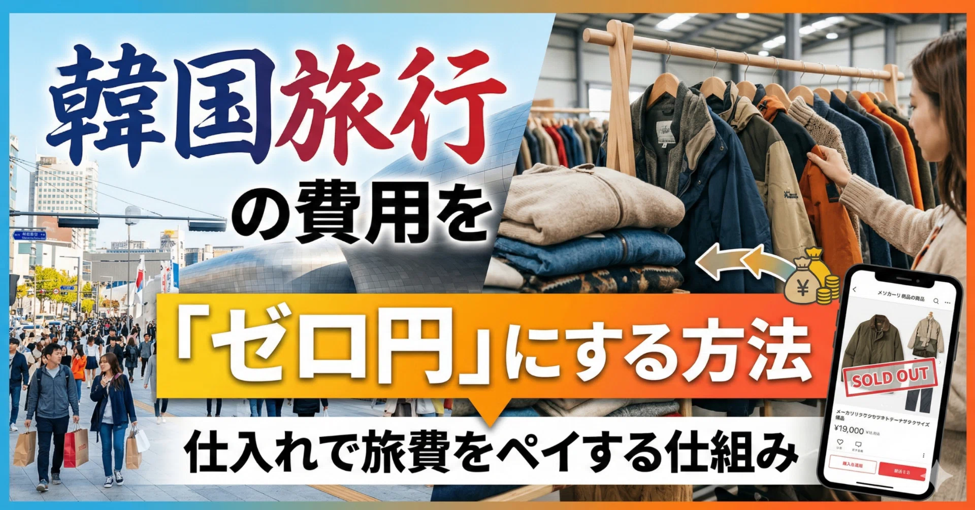 韓国旅行の費用を「ゼロ円」にする方法｜仕入れで旅費をペイする仕組み 