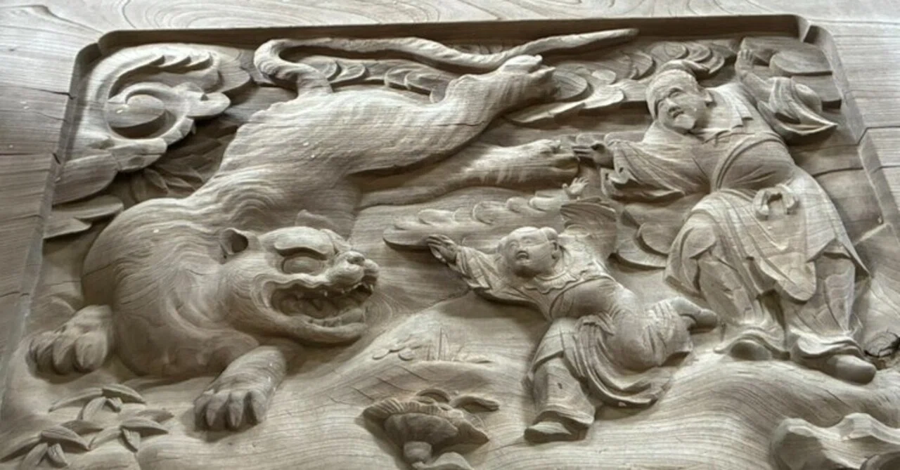 中国彫刻 彫刻 人物動物 二本物 在銘 【公式通販】