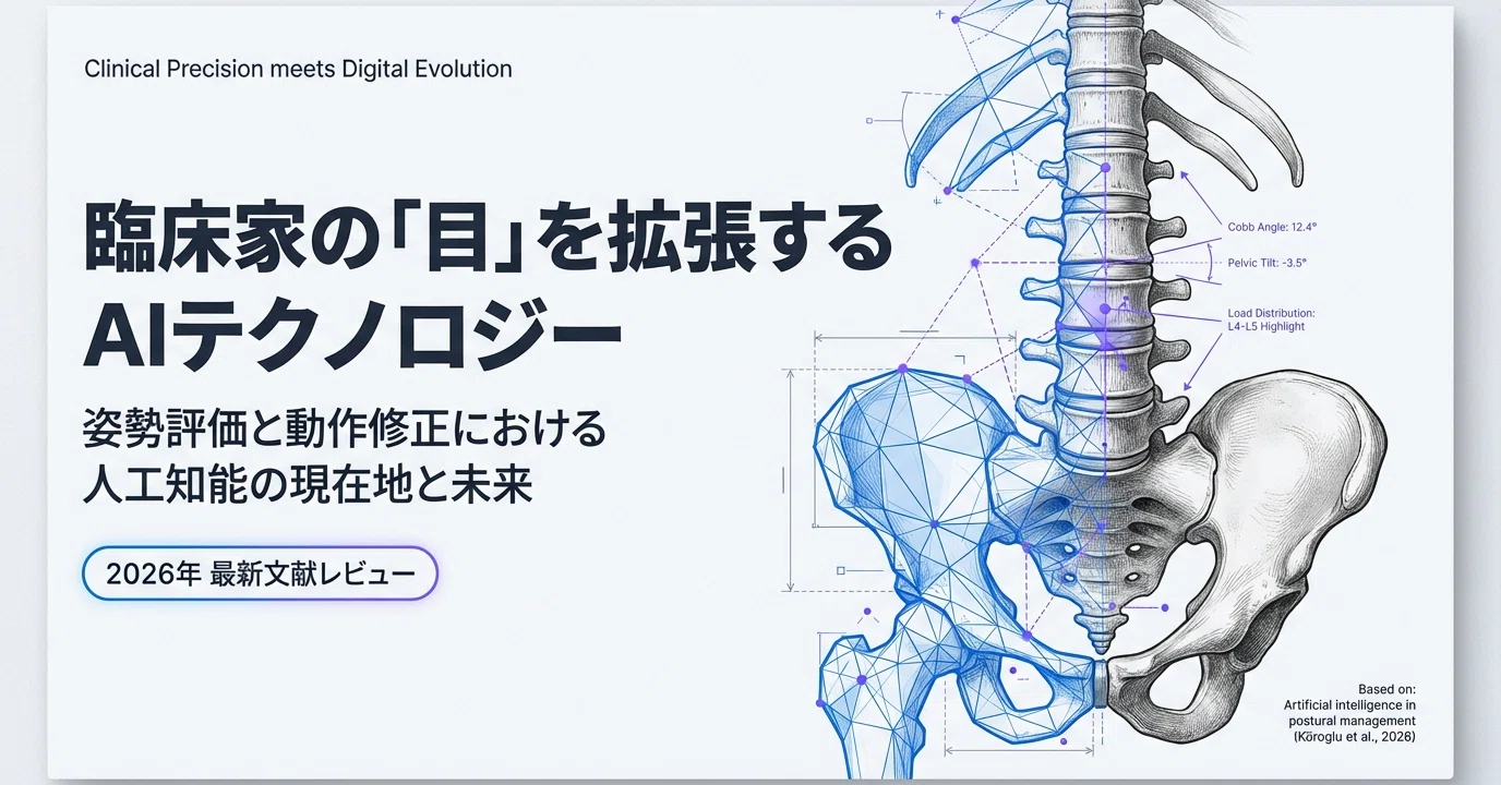 臨床家の「目」を拡張するAIテクノロジー：姿勢評価と動作修正における