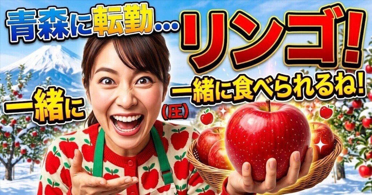 青森に転勤」 彼女「リンゴ！一緒に食べられるね！」ネットの