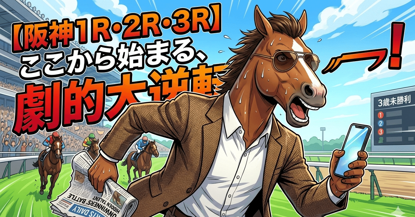 阪神1R・2R・3R] 3歳未勝利戦｜生涯 駆（しょうがい かける）@生涯現役