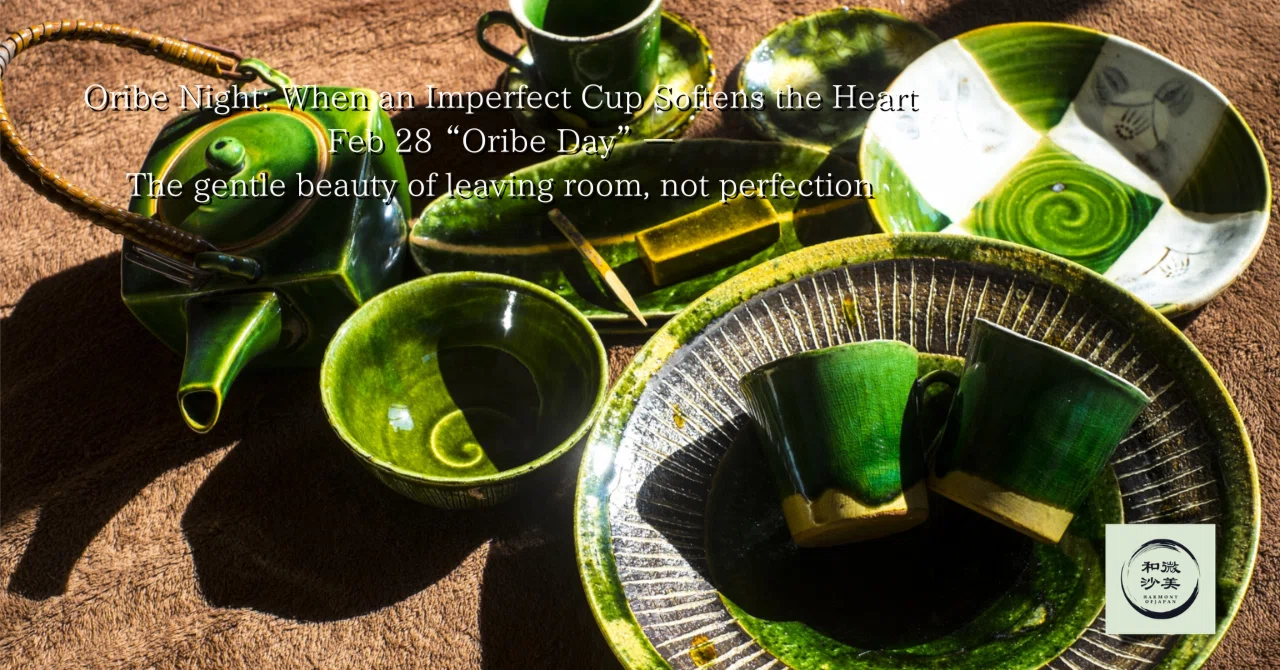 Oribe Night: When an Imperfect Cup Softens the Heart｜和の季節便り｜辻脇崇