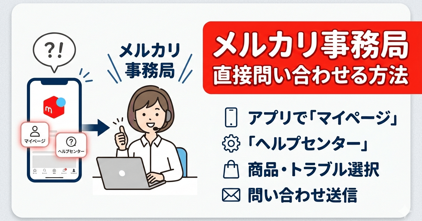 メルカリ事務局へ直接お問い合わせする方法｜タカアキ｜古着屋経営