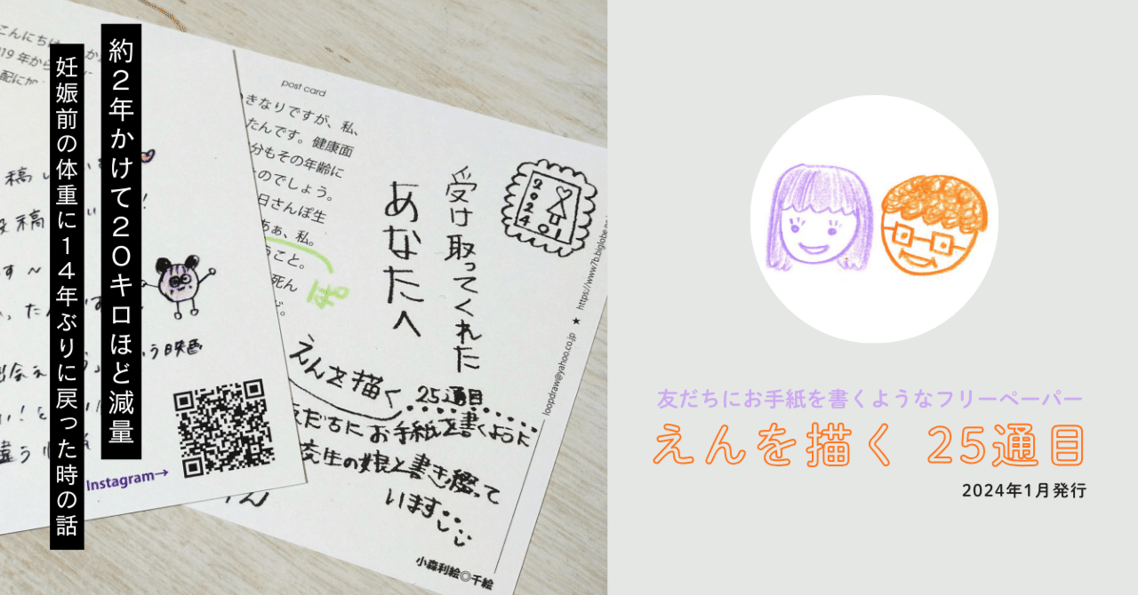 友だちにお手紙を書くようなフリーペーパー『えんを描く』25通目｜小森