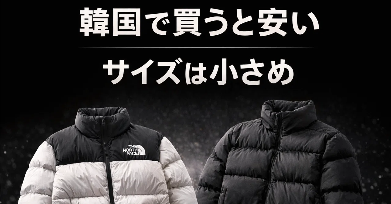 ノースフェイスのダウンは韓国で買うべき?日韓価格差とサイズ感を徹底 ノースフェイスのダウンは韓国で買うべき?日韓価格差とサイズ感を徹底