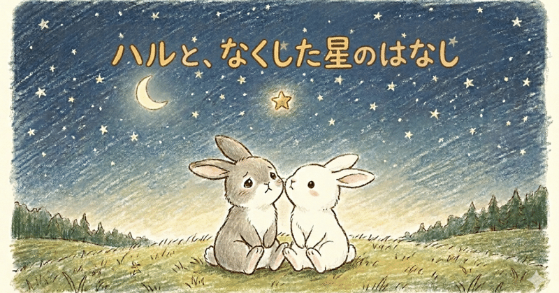 ハルと、なくした星のはなし（全三回）｜sorairo｜note