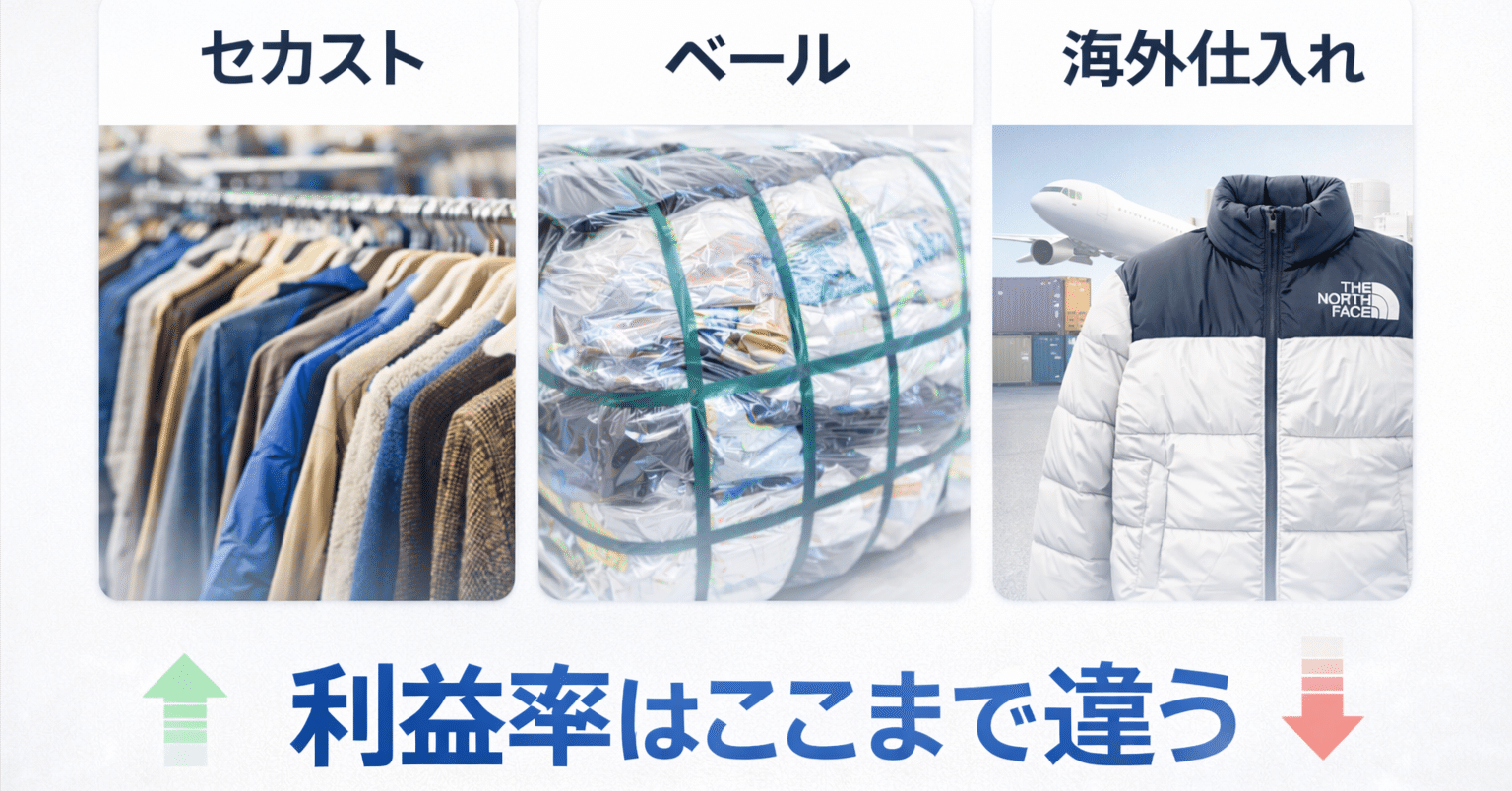 古着でビジネス、副業を考えている方！USA直輸入の550Kg古着ベールを販売します。 古着の仕入れでベール売り・まとめ売り・セット売りを利用するメリット