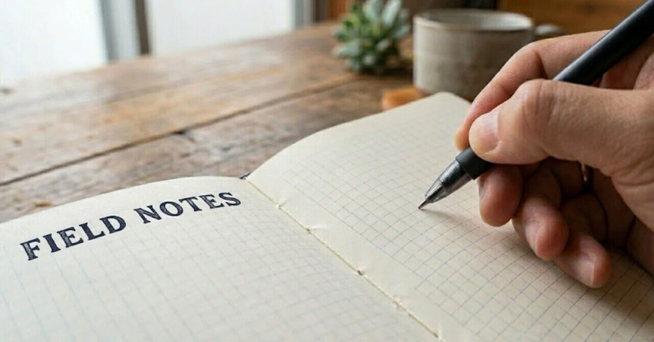 あたりまえにあったものが無くなった。〜FIELD NOTES〜｜tasker note