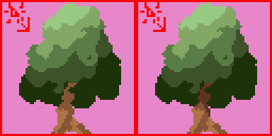 ドット絵での木の描き方 Siba Note
