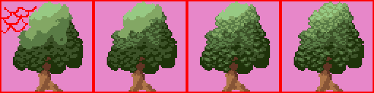ドット絵での木の描き方 Siba Note ドット絵での木の描き方 Siba Note
