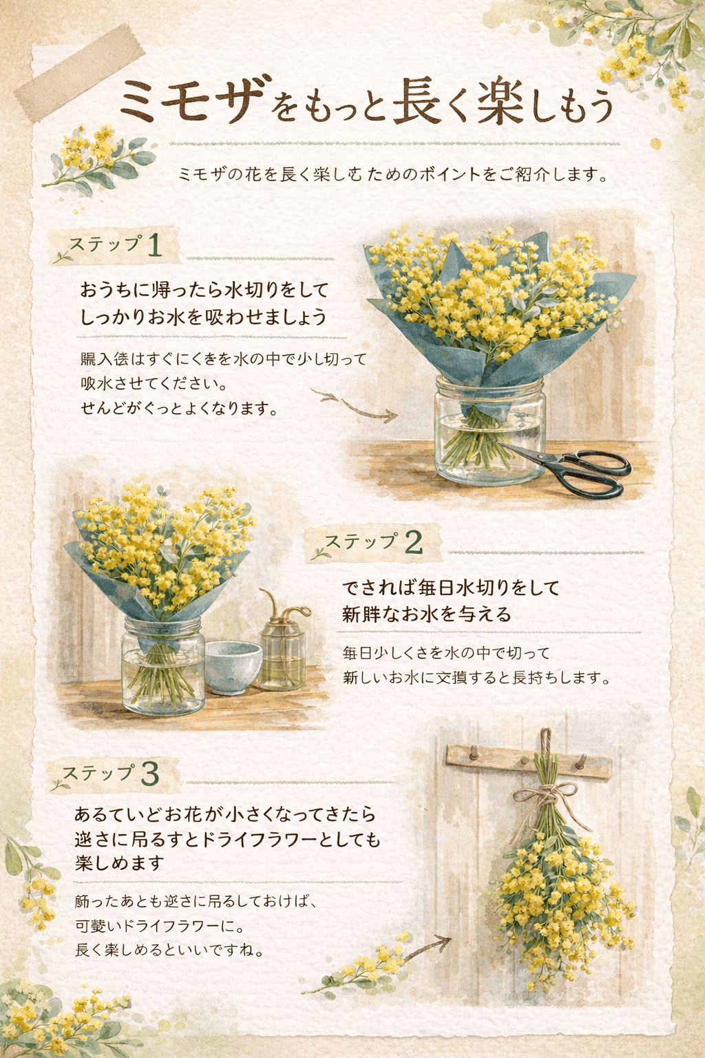 ミモザの販売はじめました｜mer.