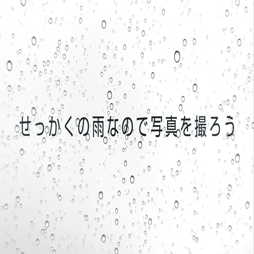 せっかくの雨なので写真を撮ろう｜kazukame12