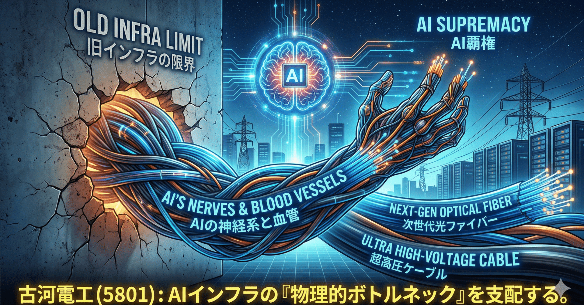 物理的ボトルネック】古河電気工業（5801）の「AIインフラ・コア銘柄