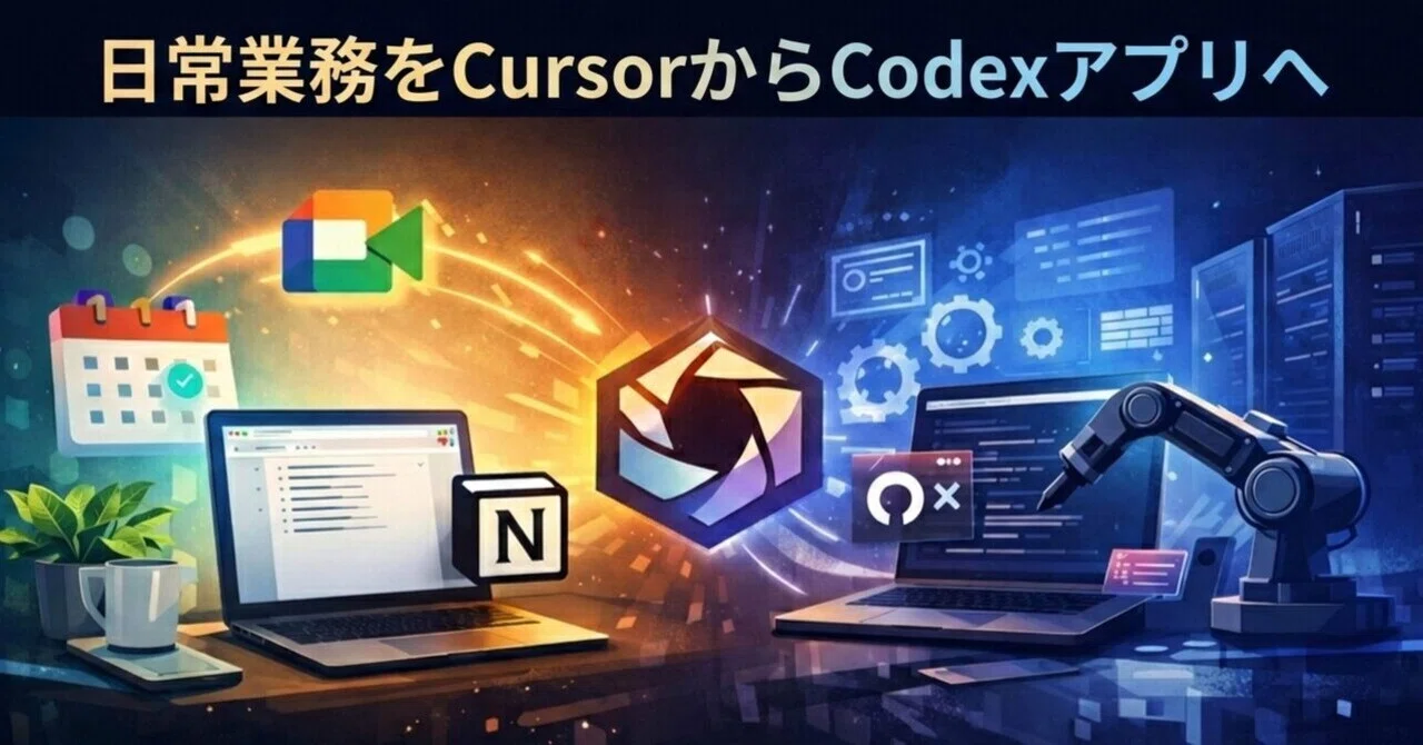 日常業務をCursorからCodexアプリへ｜YAMADAI🌐AI×DXコンサル