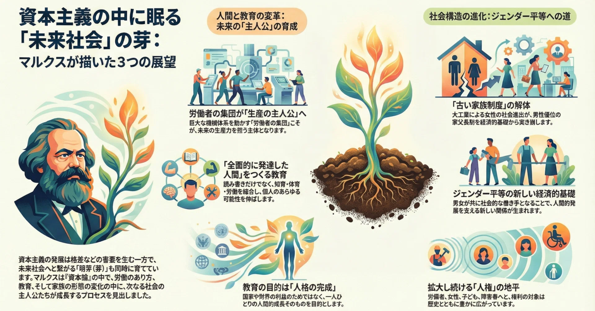 学習用】資本主義の発展が生み出す未来社会の諸要素：『資本論』に
