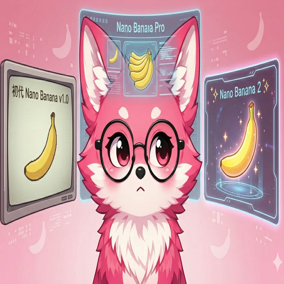 Banana2点 🍌話題の画像生成AI「Nano Banana」って結局どれがいいの？初代・Pro
