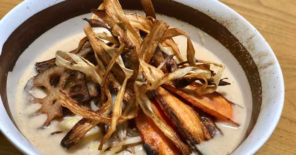 食戟のソーマ 朝のこってりラーメン 作ってみた 白米 Note