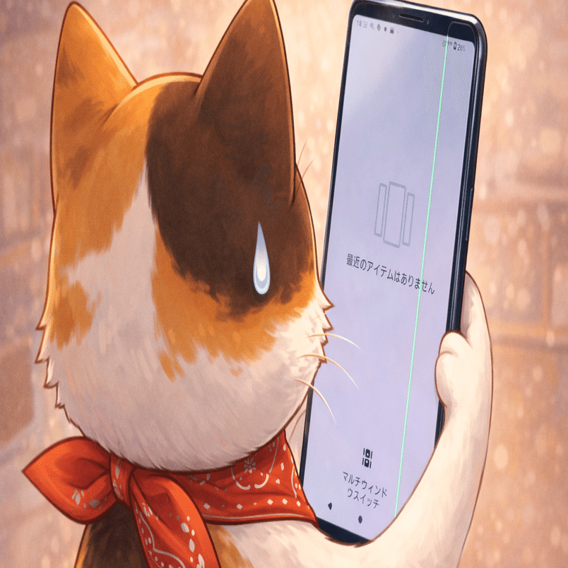 画面に緑の縦線！Xperia 5 IIIが壊れて交換した話｜リコにゃん｜一部AI