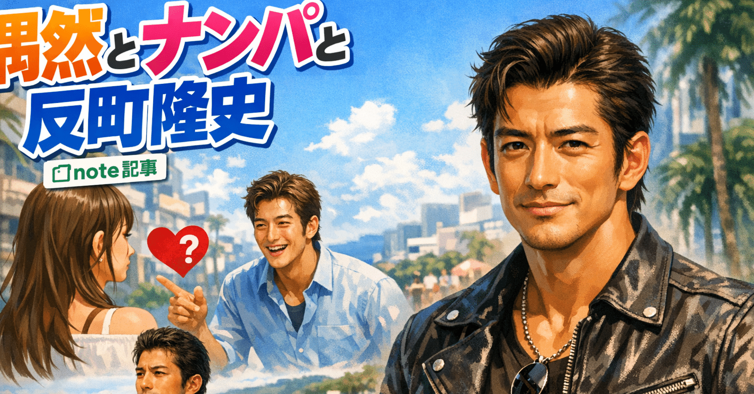 偶然とナンパと反町隆史｜無職のしぇんろん