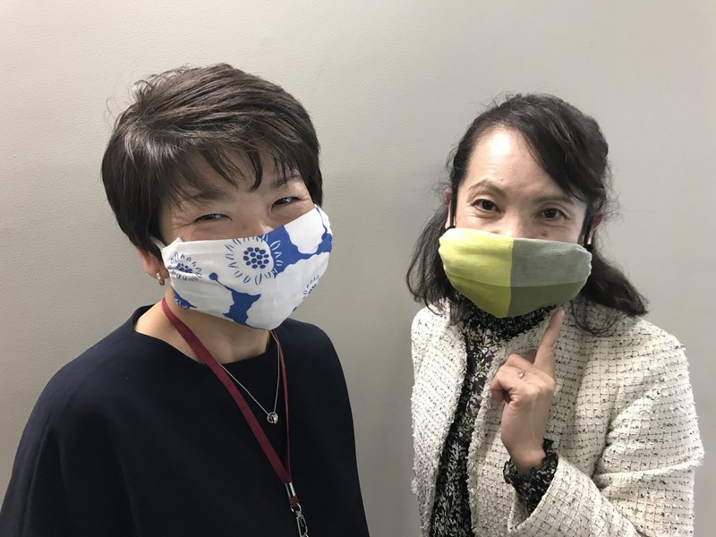 【株式会社ルネサンス】自作マスク着用画像