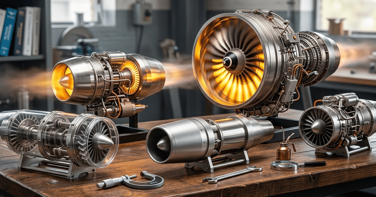 本気でハマる！動く「ジェットエンジン」模型5選｜机上に“航空工学”を