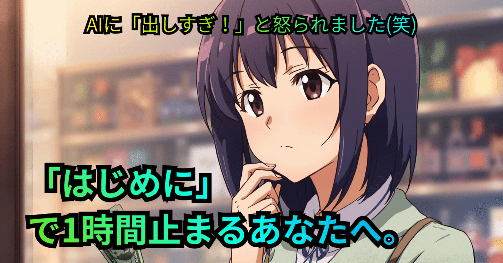 それ、無料で出しすぎじゃない？】軍師（AI）に止められた秘密のシート