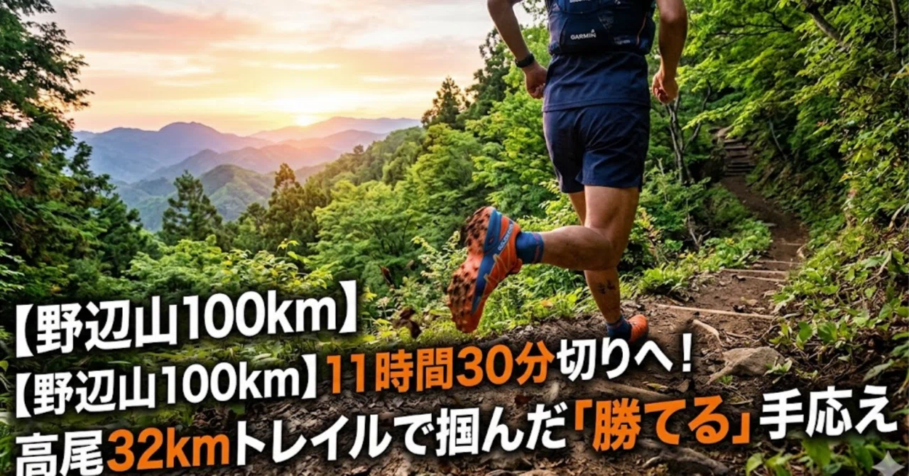 【野辺山100km】11時間30分切りへの挑戦！高尾32kmトレイルで見えた「勝てる」手応え_0223｜whereverjp
