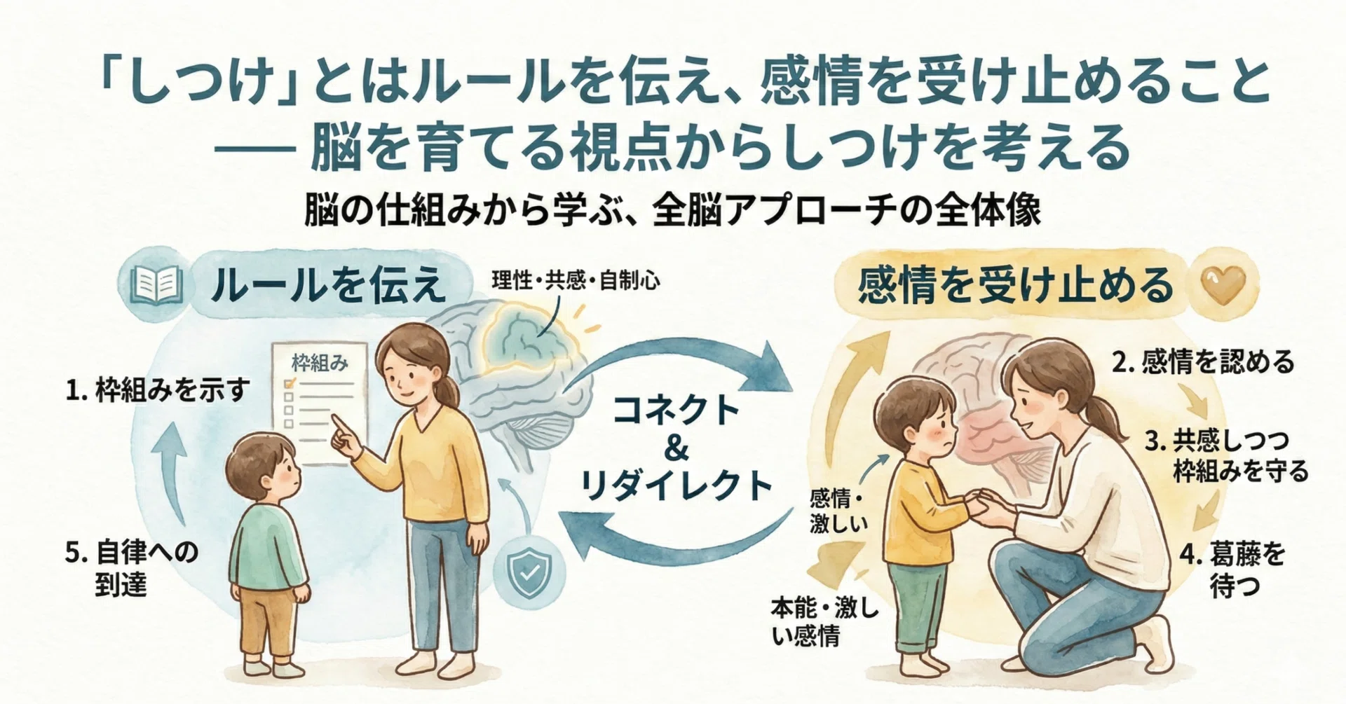 しつけ」とはルールを伝え、感情を受け止めること —— 脳を育てる視点