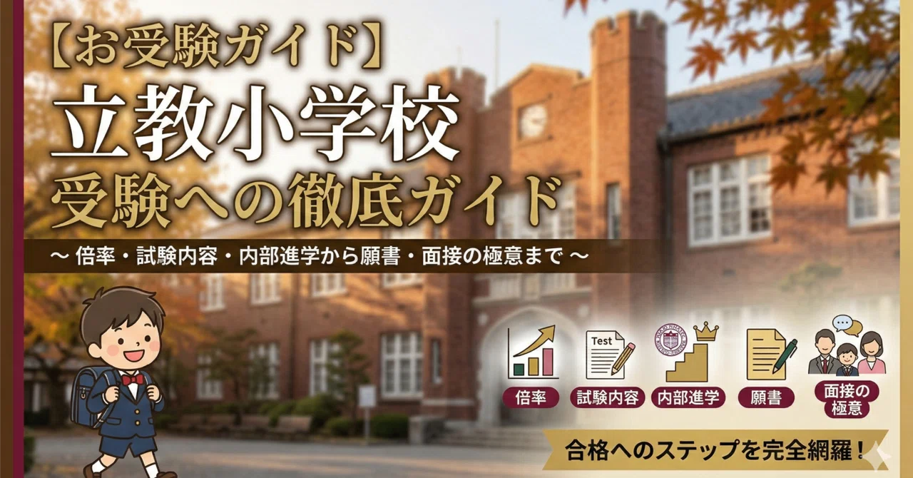 お受験ガイド】立教小学校 受験への徹底ガイド〜倍率・試験内容・内部