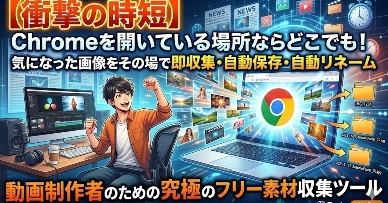 写真を見せるためだけのページ 衝撃の時短】Chromeを開いている場所ならどこでも！気になった画像を