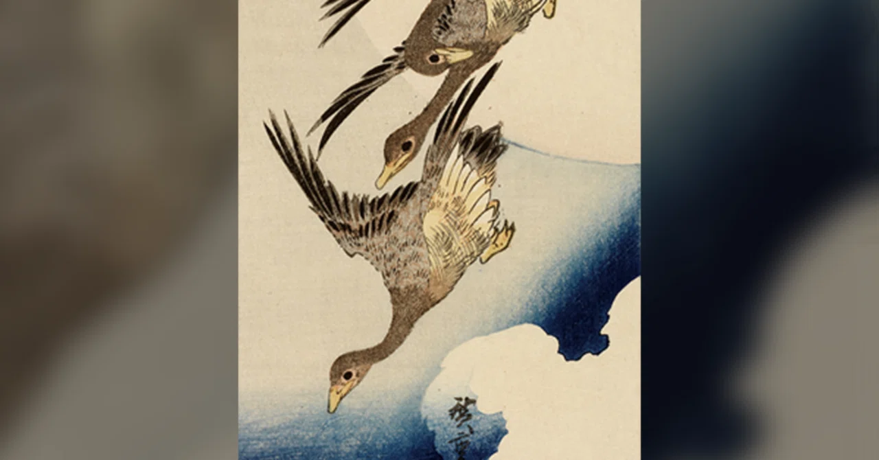 Exhibits of the 'Bird-and-Flower Print Exhibition' (4): Utagawa
