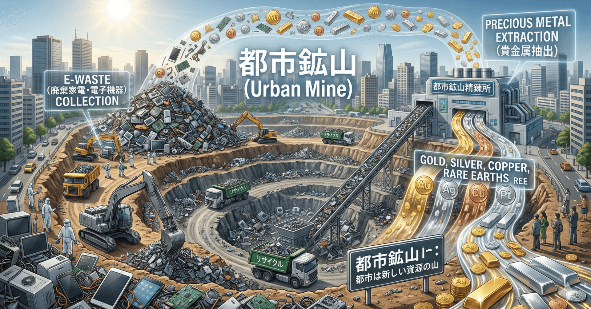 寄付がきっかけで、資源(都市鉱山)について考えるようになった｜海外