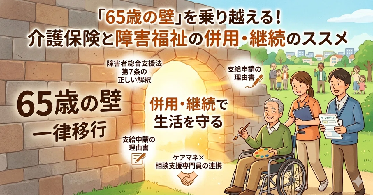 実務テンプレート付】ケアマネ＆相談支援専門員のための「65歳の壁 