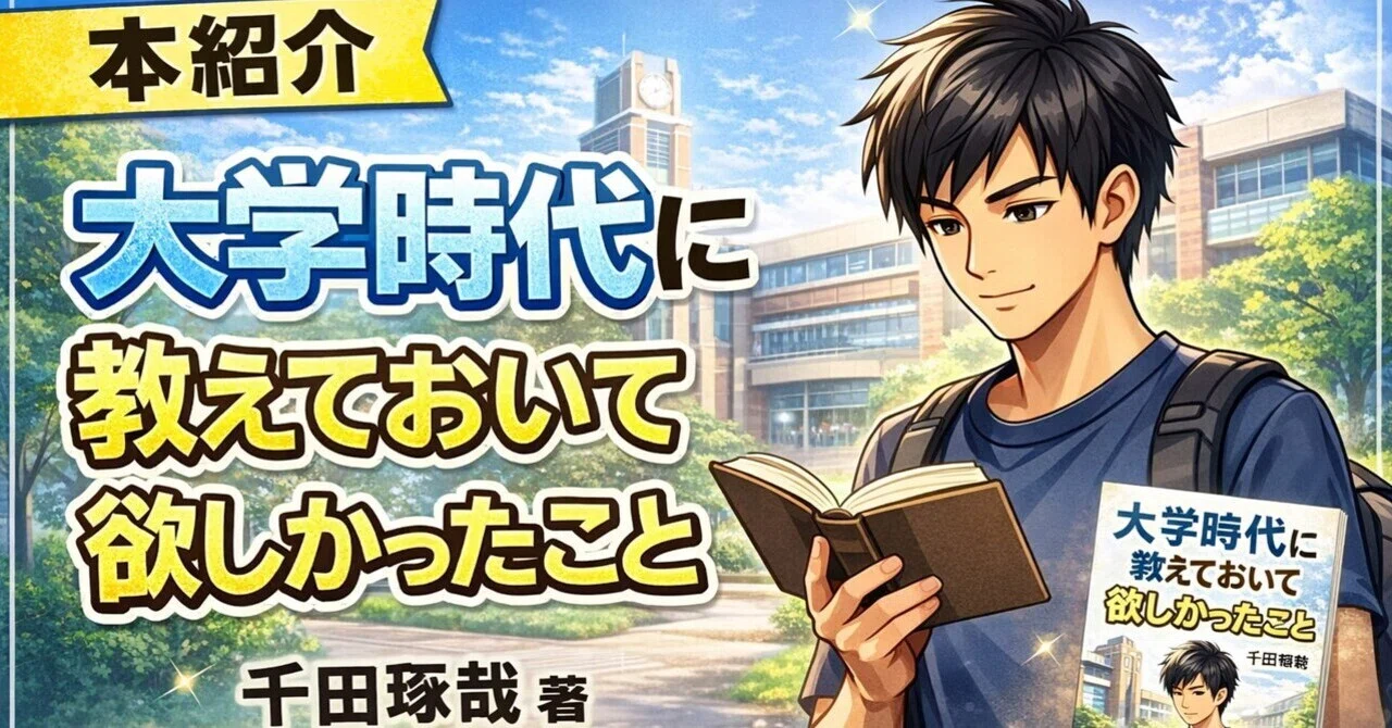 大学時代に教えておいてほしかったこと」千田琢哉 著｜たさだ 田定大輔