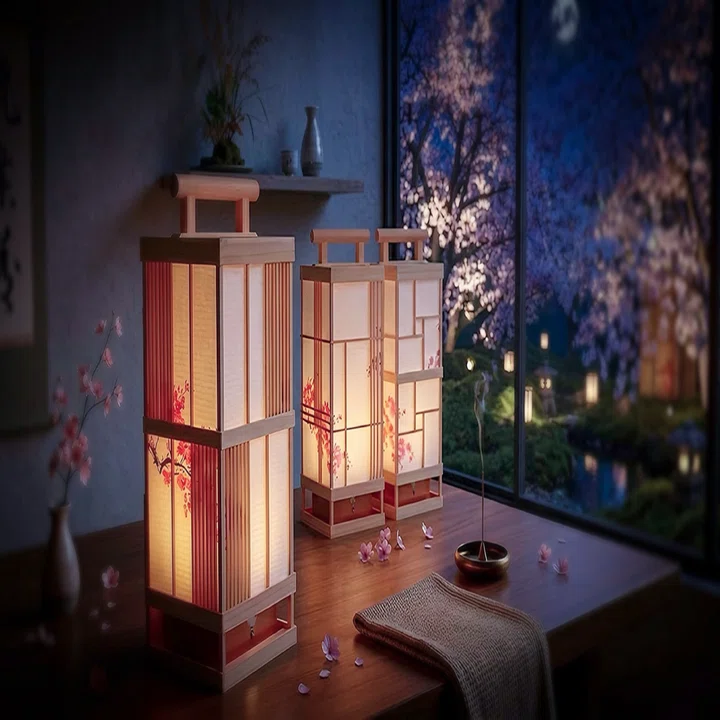 桜の歴史「想い出」を江戸の照明器具・行灯に灯します｜灯り作家｜わひろ
