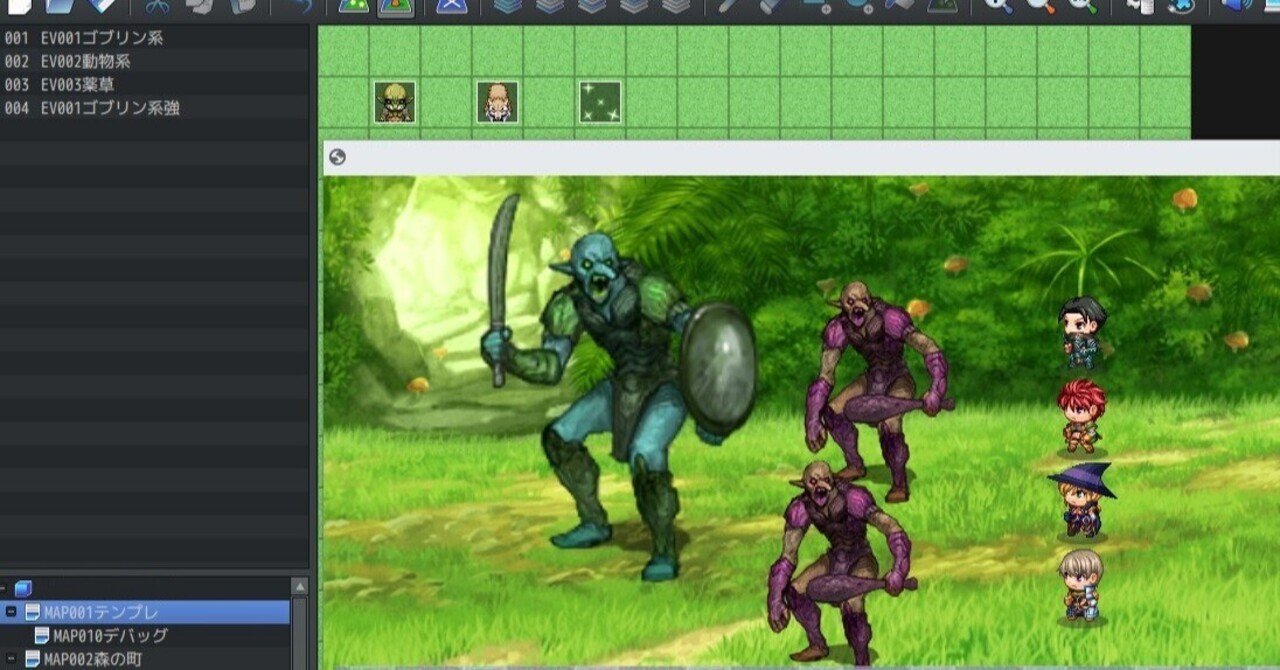 ツクールMZでイベントのランダム生成を試作してみる｜柳川一夜