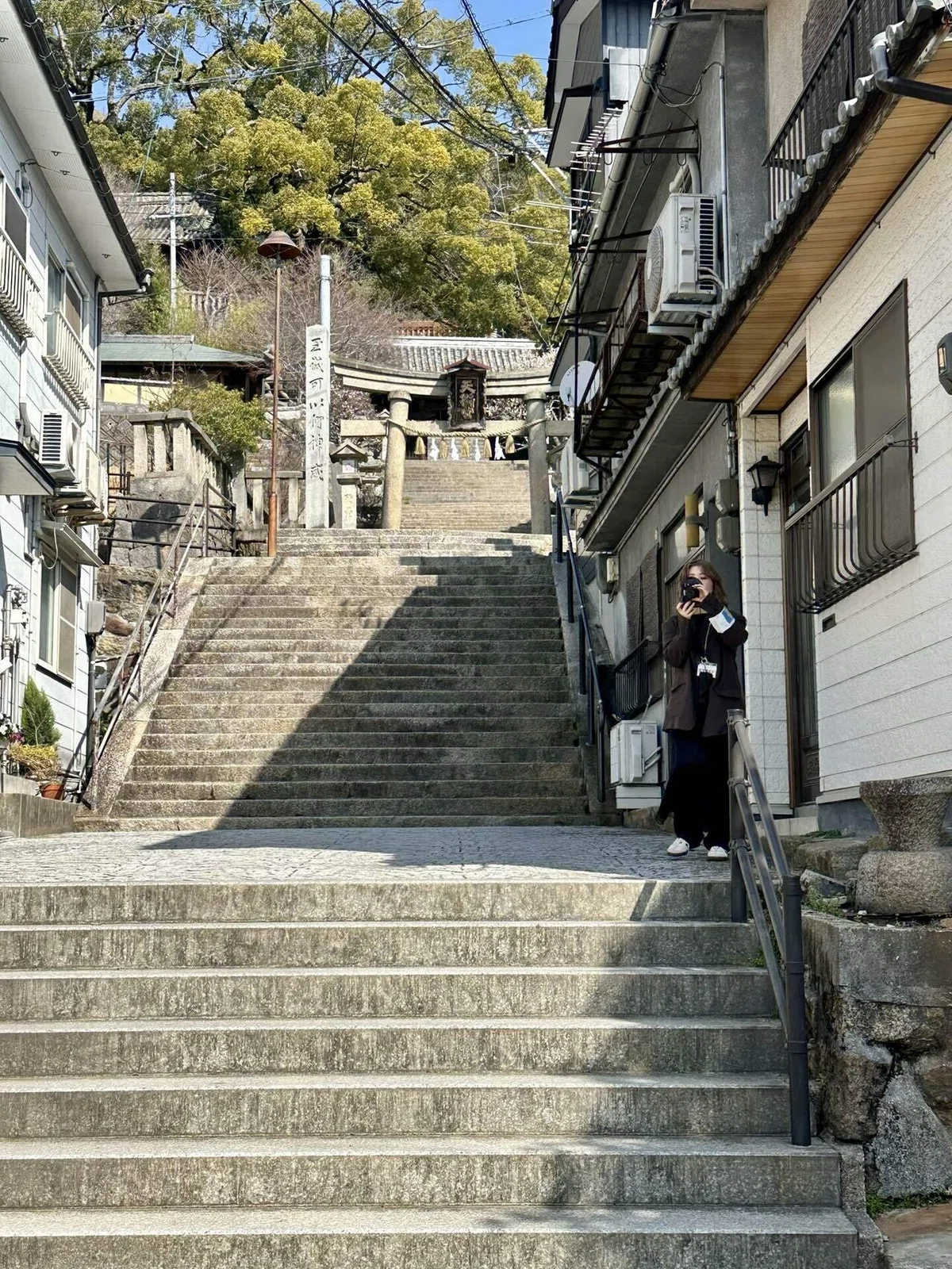 （花火が）「ちょっとだけ見えるね」の場所