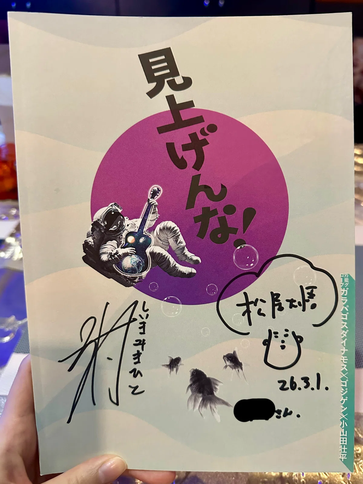 『見上げんな！』パンフレット
