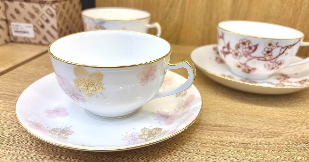 大倉陶園 コーヒーカップ 大倉陶園 ミモザ カップ ソーサー