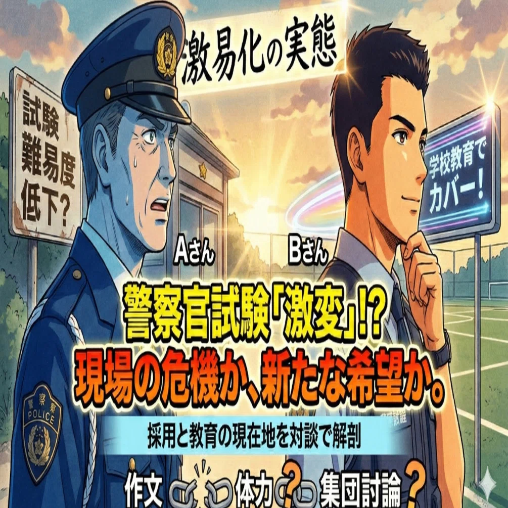 警察官採用試験の「易化」と現場の未来：対談｜法令択一知識CHANNEL