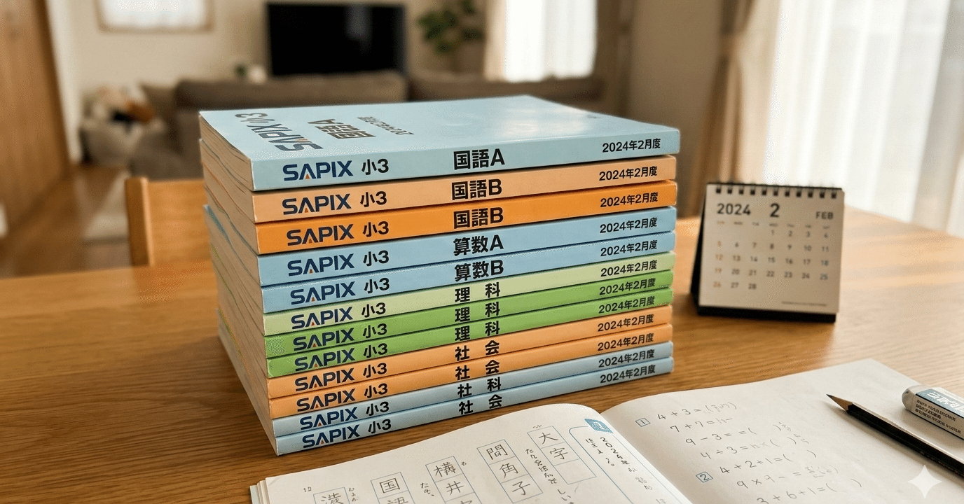 SAPIX小3】長男の時とここが違う！新カリキュラムの変更点と正直な感想