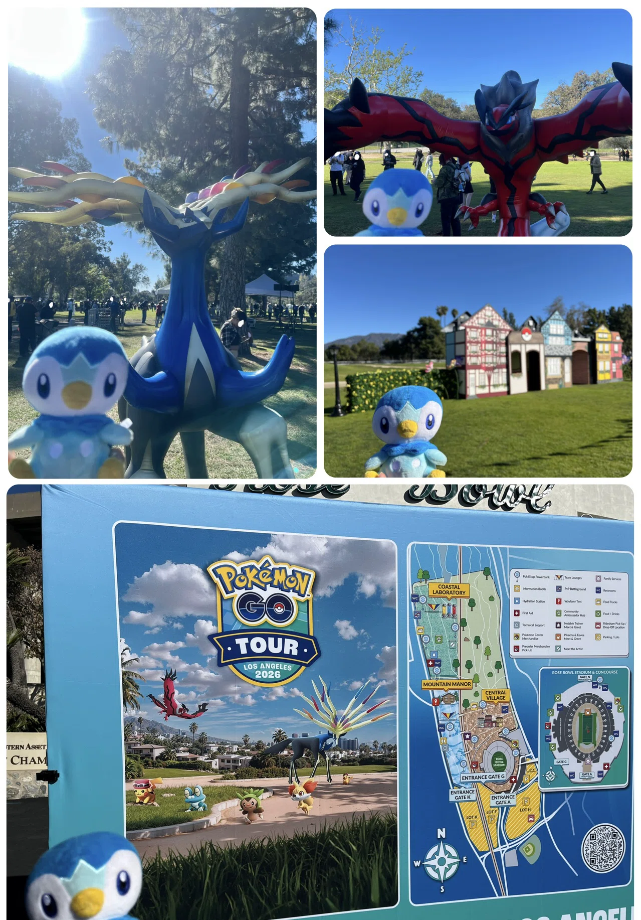 LA旅行記③】相棒ポッチャマと巡るローズボウル！GO Tour公園イベント