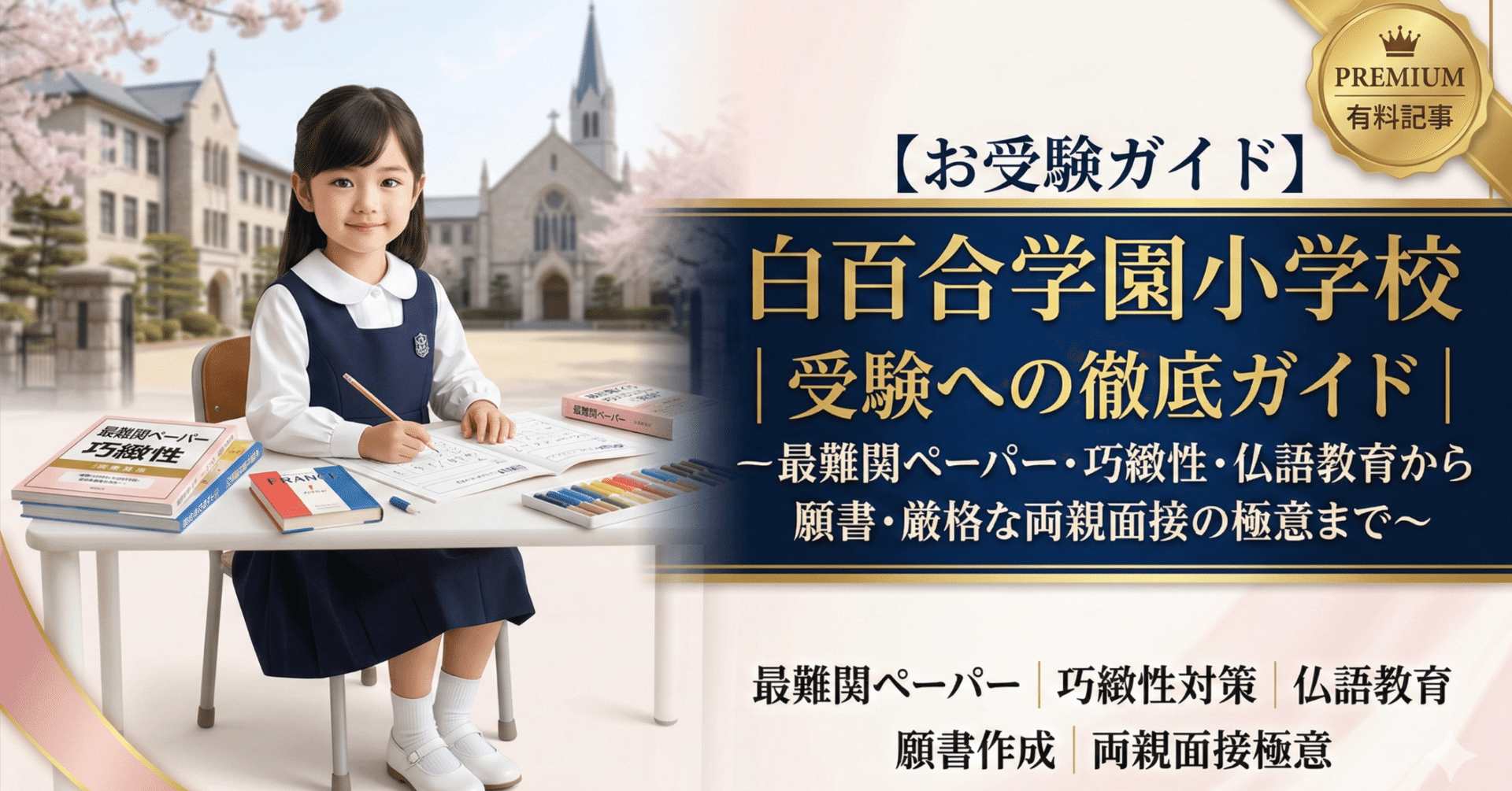 お受験ガイド】白百合学園小学校 受験への徹底ガイド〜最難関ペーパー