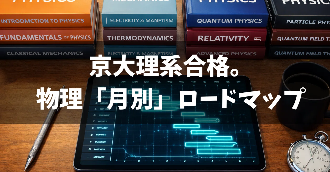 保存版】高2〜入試当日。京大理系に合格した『月別・物理参考書ルート