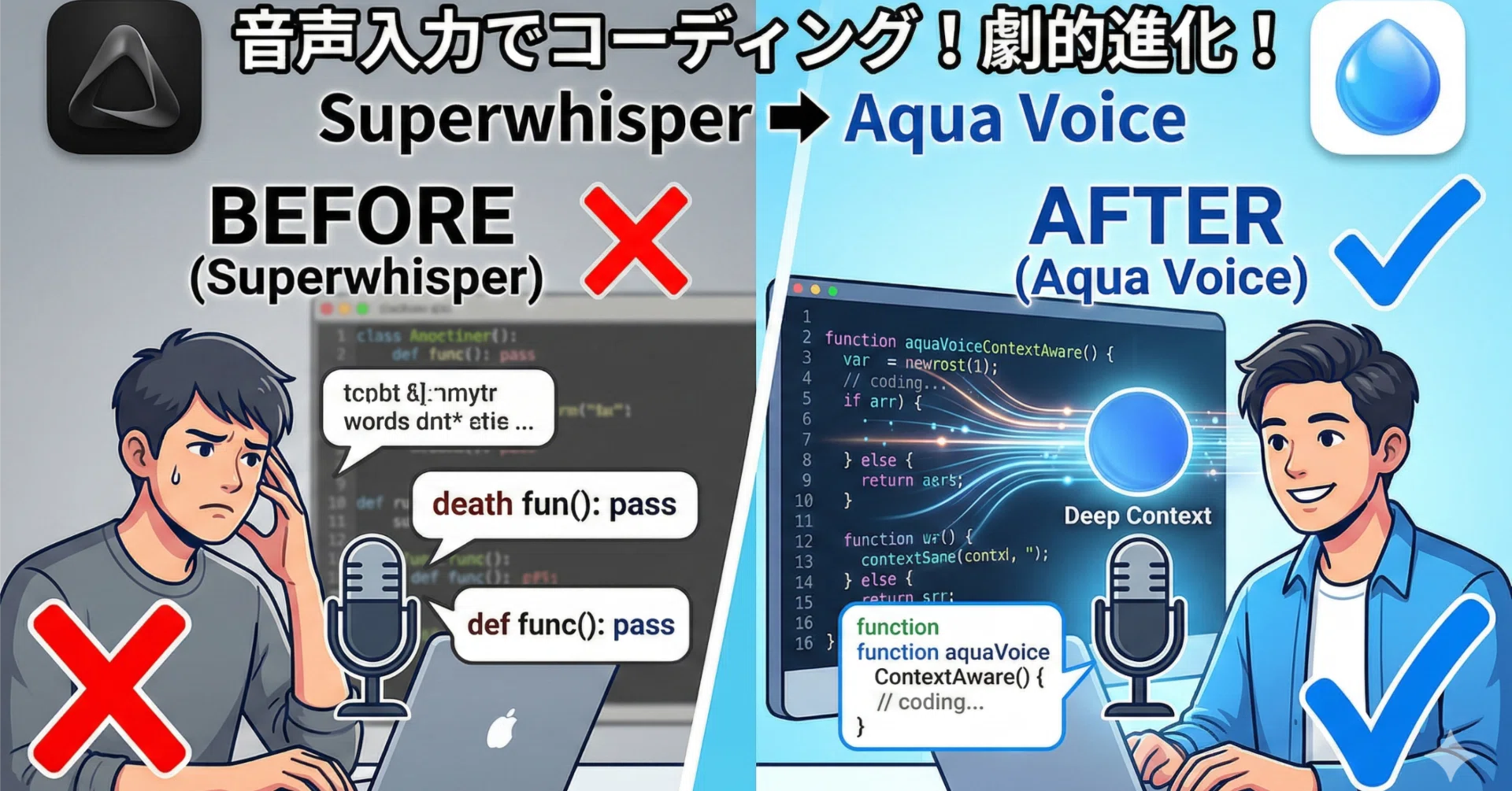 Superwhisperを解約してAqua Voiceに乗り換えた理由｜tamtam｜ゲーム