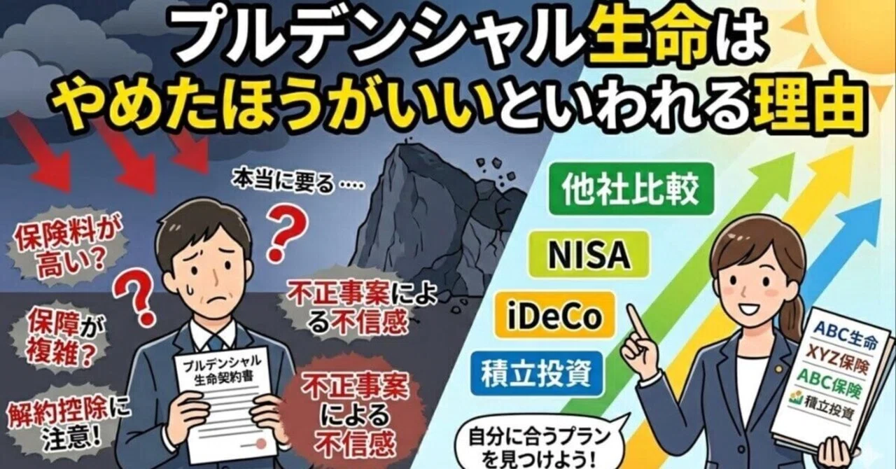 プルデンシャル やめた 方がいい