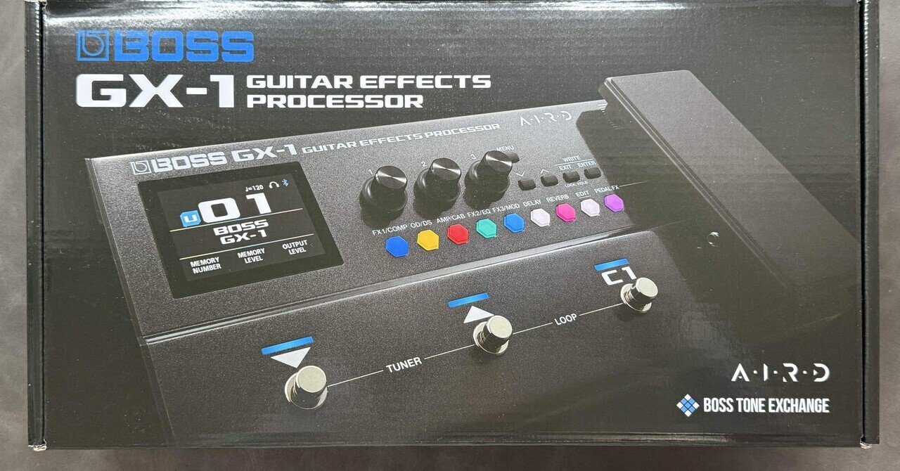 BOSS GX-1を購入。開封〜音出しまでファーストインプレッション