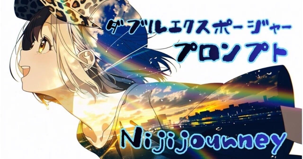 Nijijourney】ダブルエクスポージャー！画像生成AI｜チヒロ ｜ほっこり