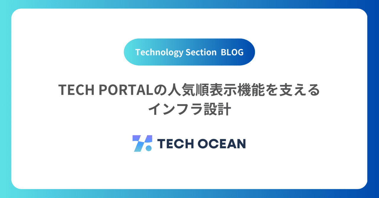 TECH PORTALの人気順表示機能を支えるインフラ設計