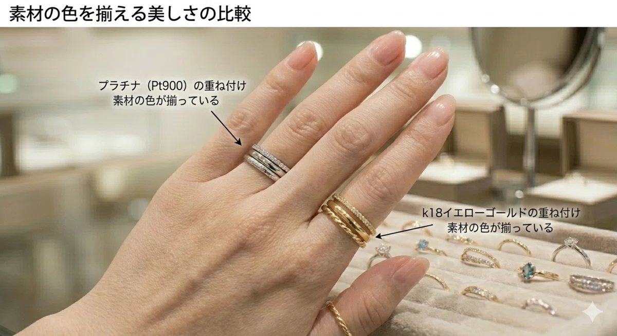 手元の垢抜け?】華奢リングの重ね付けで、手元はここまで美しくなる 